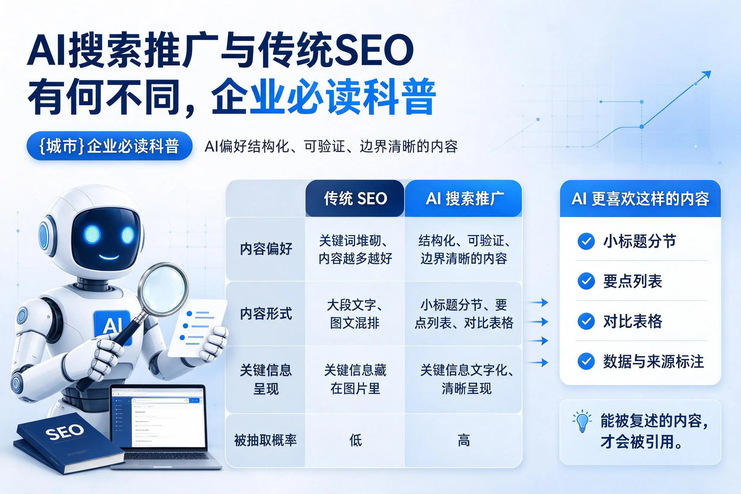 AI搜索推广与传统SEO有何不同，宝鸡企业必读科普